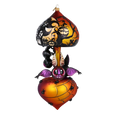 Load image into Gallery viewer, Midnight Bat Carousel Halloween  Spider Carousel Handmade Glass Christmas ornament
