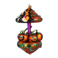 Load image into Gallery viewer, Pumpkin Carousel Whirling Pumpkin Parade Halloween Handmade Glass Christmas ornament
