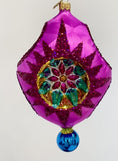 Load and play video in Gallery viewer, PRE-ORDER Imperial Bloom Handcrafted Glass Christmas ornament
