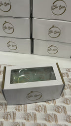 Verdant Zenith | Hand-Painted Glass Ornament | Blubom 2026-079