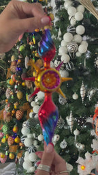 Twilight Pulse | Hand-Painted Glass Ornament | Blubom 2026-081