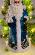 Load and play video in Gallery viewer, Santa from the Frostland Realm Handmade Glass Christmas ornament
