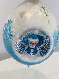 Load and play video in Gallery viewer, PRE-ORDER  Frosty Delight Glass Christmas ornament Star free blowing Snowman
